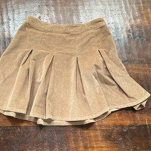 Hollister Brown Corduroy Mini Skirt
